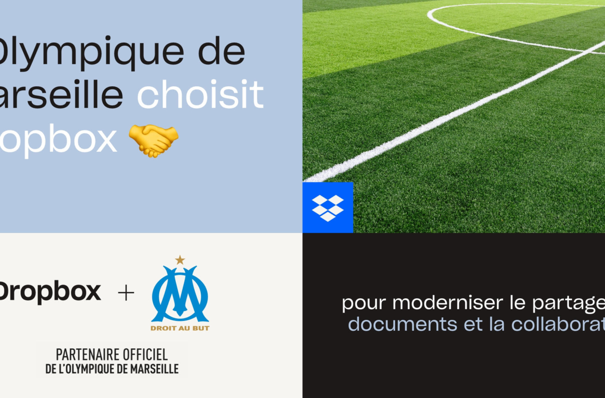 L’Olympique de Marseille lance un nouveau partenariat avec Dropbox